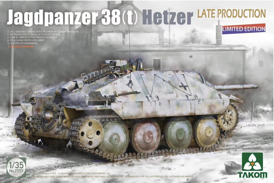 Takom 1/35 Hetzer Late (No Interior) 2172X